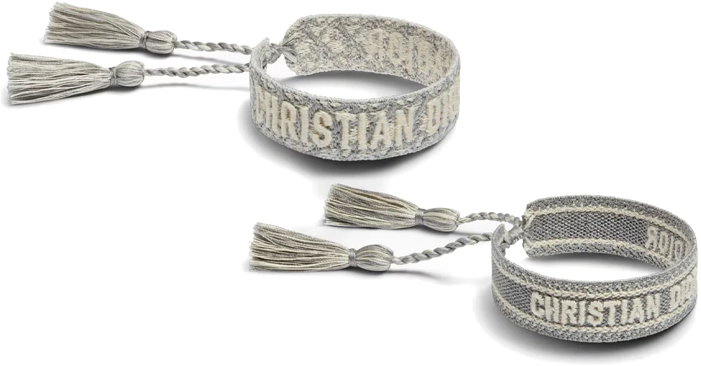 women-dior-letter-embroidery-bracelet-grey-b0961-adrcod-833