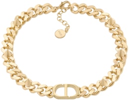 (Women) Dior Letter Logo Necklace Gold for Women. N1593MTGMT-D300 (Women) Dior Letter Logo Necklace Gold for Women. N1593MTGMT-D300