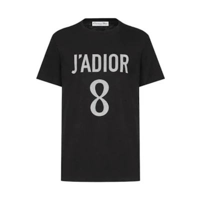 (Women) DIOR Letter Logo Print Crewneck Short Sleeve T-Shirt SS22 Black 213T03TC001-X9000
