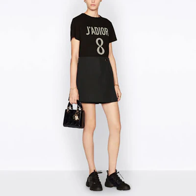 (Women) DIOR Letter Logo Print Crewneck Short Sleeve T-Shirt SS22 Black 213T03TC001-X9000 Lookbook (Women) DIOR Letter Logo Print Crewneck Short Sleeve T-Shirt SS22 Black 213T03TC001-X9000