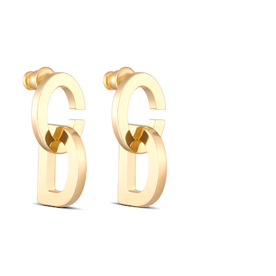 (Women) DIOR LOCK Earrings Gold - Sophisticated Fashion Statement. E2314WOMMT-D300