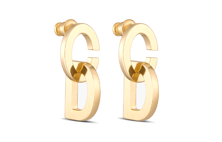 Order (W) 디올 락 귀걸이 골드 - 세련된 패션 아이템. E2314WOMMT-D300