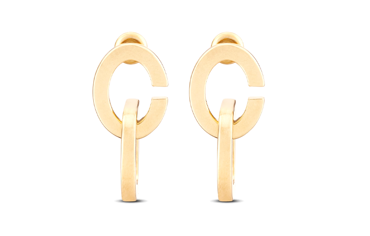 Lookbook (W) 디올 락 귀걸이 골드 - 세련된 패션 아이템. E2314WOMMT-D300