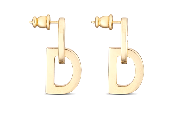 Shop (W) 디올 락 귀걸이 골드 - 세련된 패션 아이템. E2314WOMMT-D300