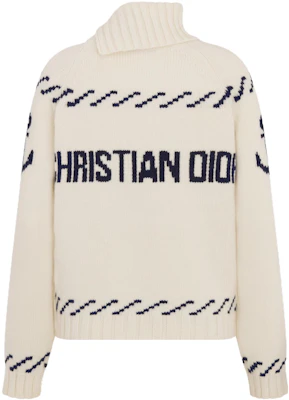(W) Suéter de punto DIOR Logo Anchor Jacquard en color blanco roto. 354S50BM321-X0853 Lookbook (W) Suéter de punto DIOR Logo Anchor Jacquard en color blanco roto. 354S50BM321-X0853