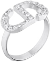 (Women) DIOR Logo Crystal Ring for Women. R1508WOMCY-D001 (Women) DIOR Logo Crystal Ring for Women. R1508WOMCY-D001