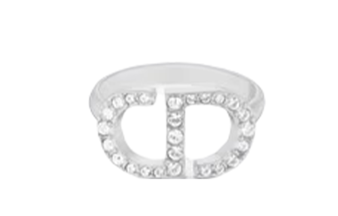 Lookbook (W) Anillo DIOR con Cristales y Logo para Mujer. R1508WOMCY-D001