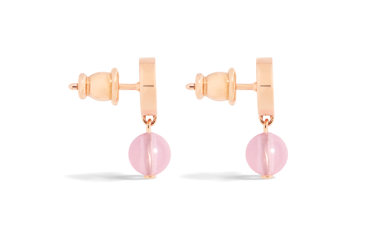 Shop (Women) DIOR Logo Design Pink Metal Earrings for Women. E1520PTCPLD67P