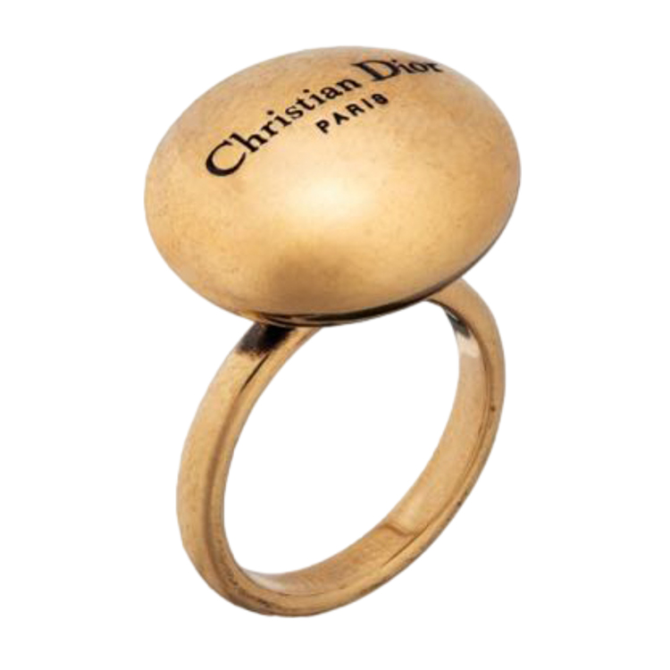 Order (W) Cincin Emas DIOR Ukiran Logo - Cincin Emas R2297WOMMT D907 TM