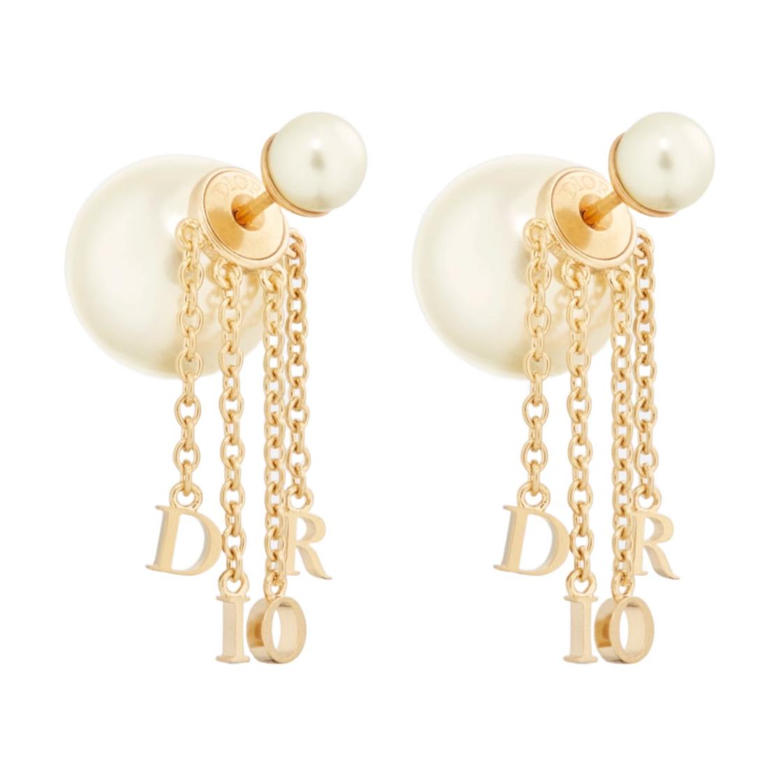 (Women) Dior Logo Gold Metal Earrings for Women. E3310WOMRS