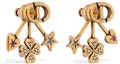 Lookbook (Women) DIOR Logo Gold Metal Earrings for Women E3333WOMCY