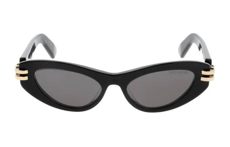 (Women) DIOR Logo Print Cat Eye Acetate Sunglasses for Women in Black. CDIORB1U10A0 圖 3