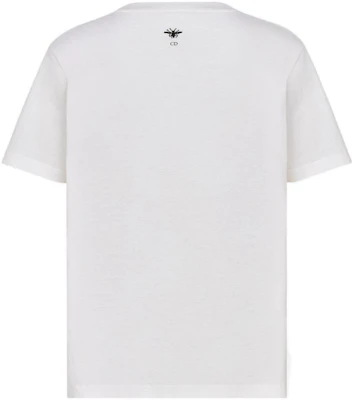 (W) DIOR Logo Print Crewneck T-Shirt Off-White SS22 Lengan Overdrop 243T09A4426-X0200 Lookbook (W) DIOR Logo Print Crewneck T-Shirt Off-White SS22 Lengan Overdrop 243T09A4426-X0200
