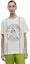 Purchase (W) DIOR Logo Print Crewneck T-Shirt Off-White SS22 Lengan Overdrop 243T09A4426-X0200