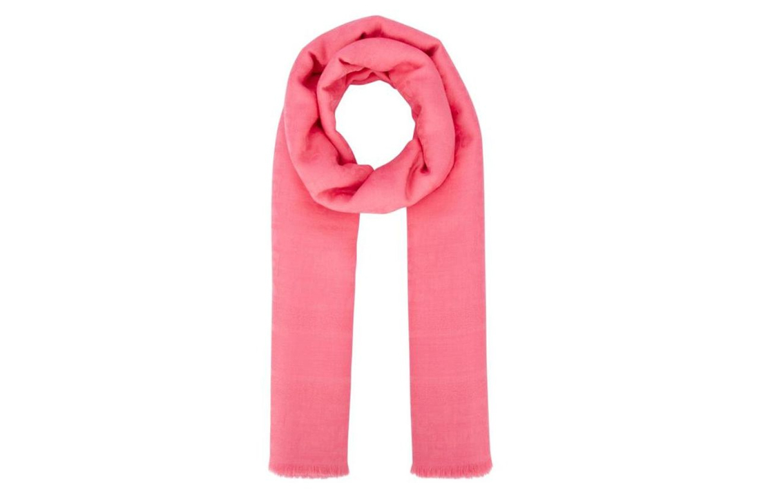 (Women) DIOR Logo Print Pink Knit Scarf for Women. 25DOB140I160 410 圖 2