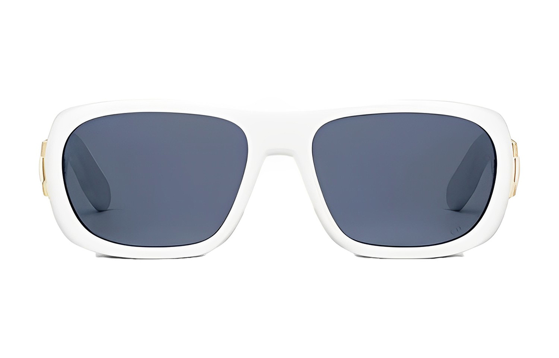 (Women) DIOR Logo Square  White Sunglasses with Decorative Temples. LADY 9522 S1I-95B0 圖 3