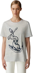 (W) 디올 로고 스트라이프 니트 반팔 티셔츠 SS22 여성 베이지. 213T12A4487-X0815 Purchase (W) 디올 로고 스트라이프 니트 반팔 티셔츠 SS22 여성 베이지. 213T12A4487-X0815