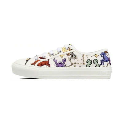 (W) Dior Low-Top Lace-Up Sneaker 'White'