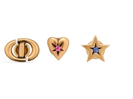 (Women) DIOR Lucky Star Heart-Shaped CD Crystal Earrings Gold E3294WOMCYD09X (Women) DIOR Lucky Star Heart-Shaped CD Crystal Earrings Gold E3294WOMCYD09X