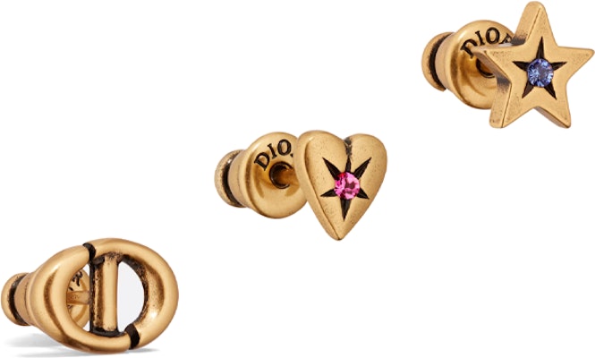 (Women) DIOR Lucky Star Heart-Shaped CD Crystal Earrings Gold E3294WOMCYD09X Lookbook (Women) DIOR Lucky Star Heart-Shaped CD Crystal Earrings Gold E3294WOMCYD09X