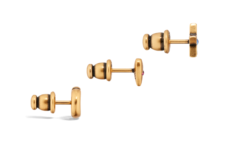 Shop (Women) DIOR Lucky Star Heart-Shaped CD Crystal Earrings  Gold E3294WOMCYD09X