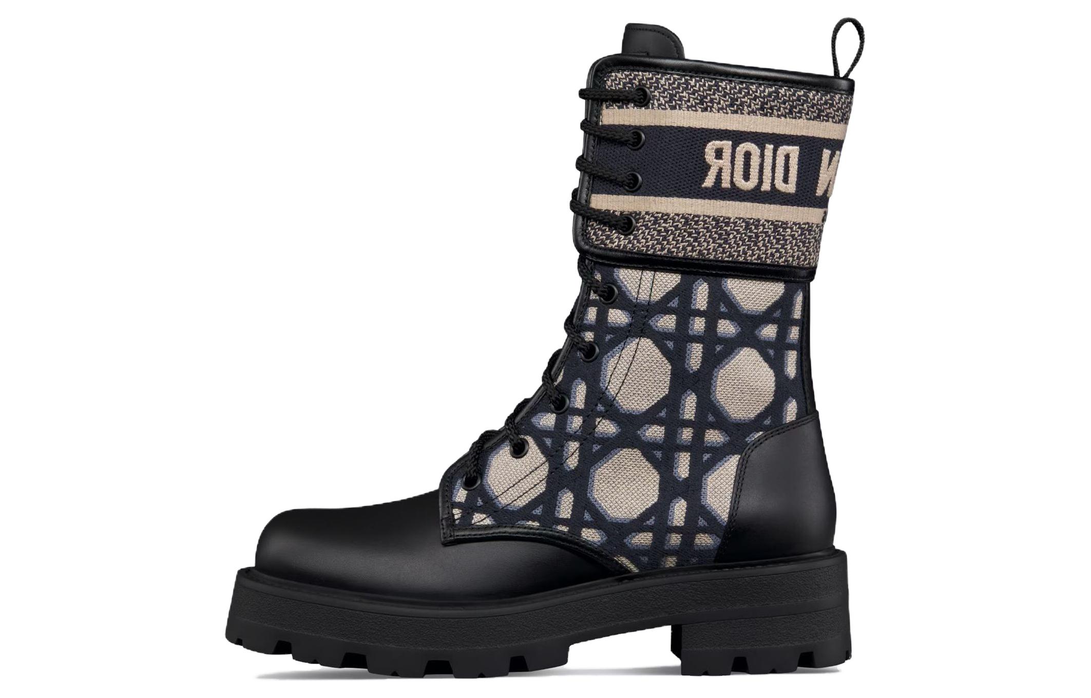 Buy (W) Dior マーティンブーツ (黒茶) KDI976CMY_S49X