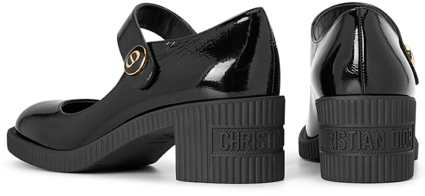(W) Dior Mary Jane Sepatu Hak Tinggi Bulat 'Hitam' KCP909CCF_S900 Shop (W) Dior Mary Jane Sepatu Hak Tinggi Bulat 'Hitam' KCP909CCF_S900