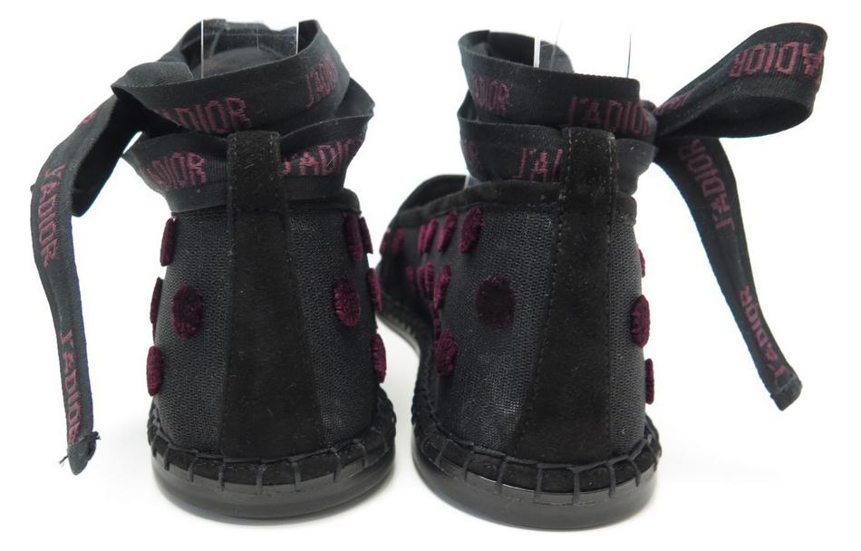 Shop (W) Zapatillas Planas Dior de Malla 'Moda Negra' KCB328VDS_S16V