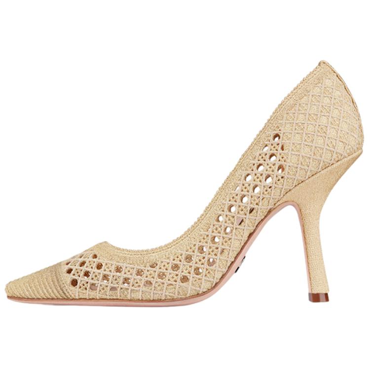 Buy (W) Dior Tacón Alto de Malla 'Oro' KDP930LNE_S71K
