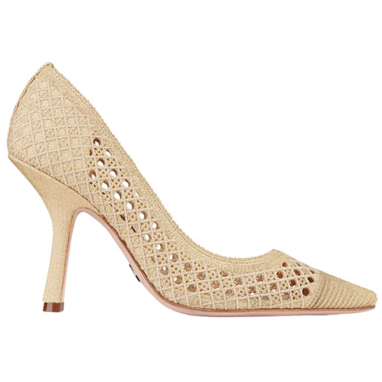 Order (W) Dior Tacón Alto de Malla 'Oro' KDP930LNE_S71K