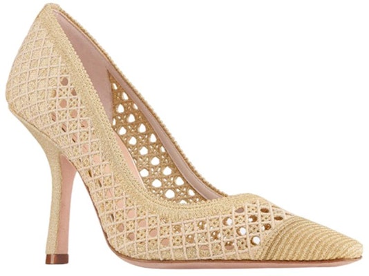 (W) Dior Tacón Alto de Malla 'Oro' KDP930LNE_S71K Lookbook (W) Dior Tacón Alto de Malla 'Oro' KDP930LNE_S71K