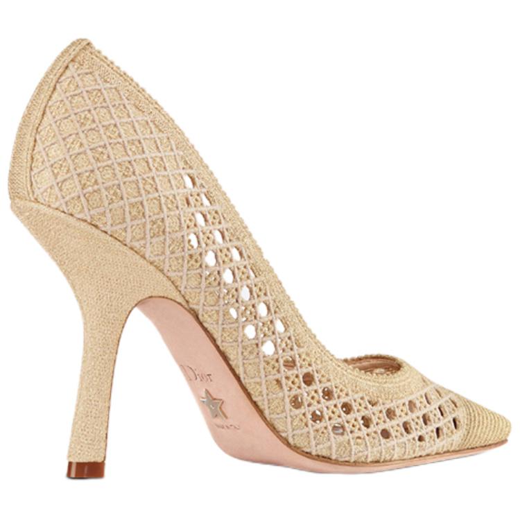 Shop (W) Dior Tacón Alto de Malla 'Oro' KDP930LNE_S71K