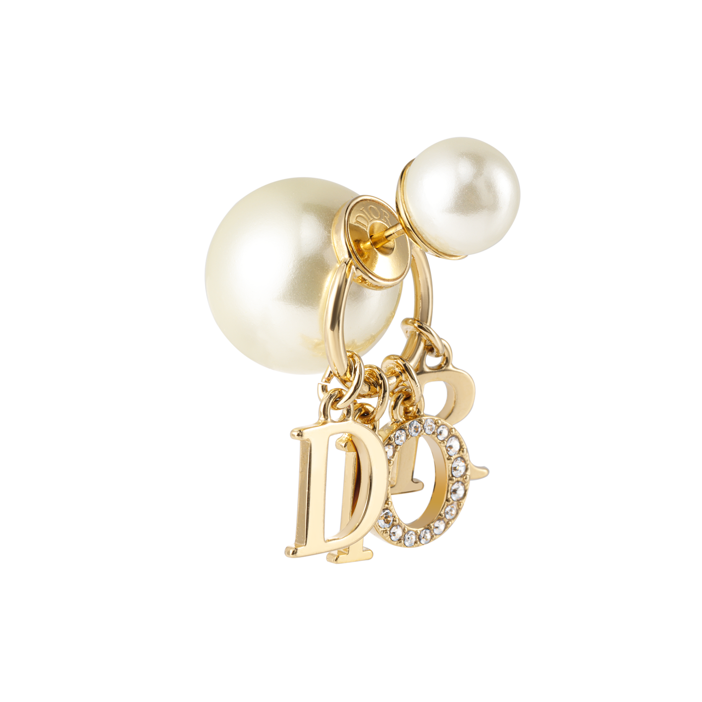 (Women) Dior Metallic Alphabet Resin Pearl Earrings for Women in Gold E1411TRICY-D301 圖 6