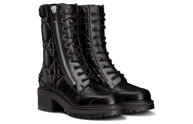 Lookbook (Women) Dior Mid-Top Leather Sneaker 'Black' KCI733CQC_900