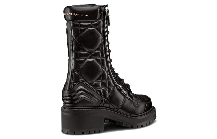 Shop (Women) Dior Mid-Top Leather Sneaker 'Black' KCI733CQC_900