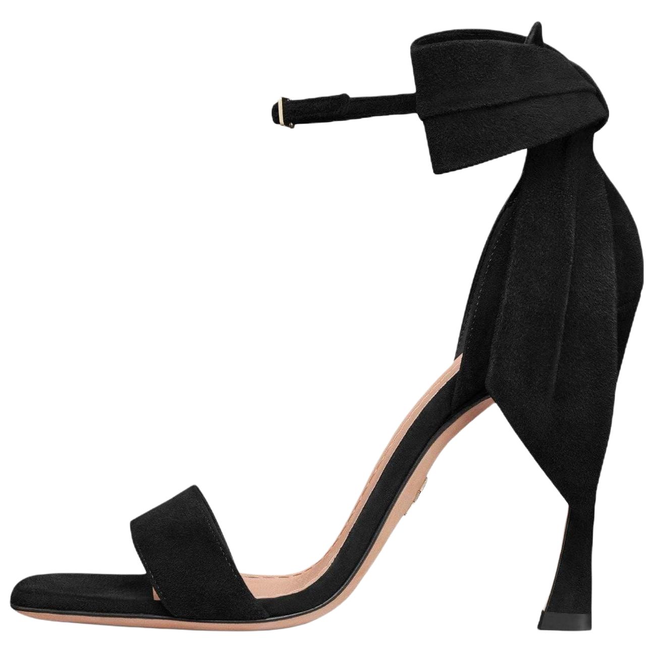 Buy (W) Dior Mille ''Sandalo Nero in Velluto Confortevole'' KCQ938VVV_S900