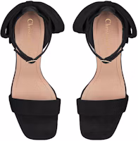 Purchase DIOR迪奧 MLLE 絨面 簡約舒適 一字帶涼鞋 10.5公分 女款 黑色