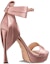Shop (W) Dior Mille Kulit 'Keselesaan Sederhana' Sandal Satu Tali 12cm 'Merah Jambu' KCQ944SAT_S19O