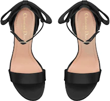 Purchase (W) Dior Mille Cuero Negro 'Sandalias Slingback Cómodas y Versátiles' KCQ944SAT_S900