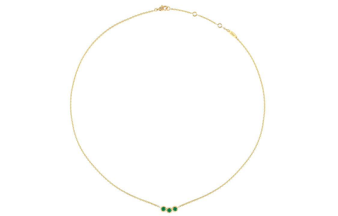 (Women) Dior Mimirose Necklace Yellow Gold with Emerald Accents for Women. JMRO95012-0000 圖 3