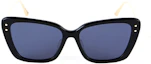 Lookbook (W) Dior MISS Dior 不規則框太陽眼鏡 黑色 MISDB5F-12B0