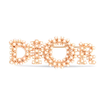 (Women) DIOR Miss Dior Resin Beaded Brooch Pink for Women. V1132WOMRS-D09P