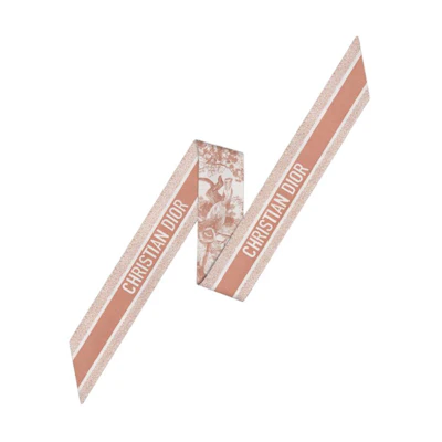 (Women) DIOR Mitzah Classic Print Silk Narrow Scarf for Women. 15JOU106I602-C420