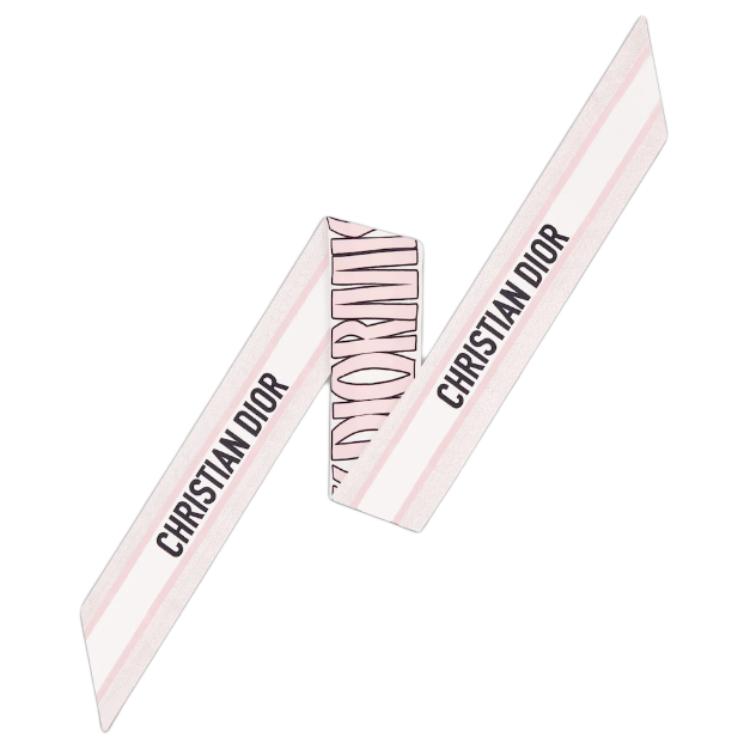 (Women) DIOR Mitzah Logo Silk  Scarf in Light Pink. 45MID106I615C412 圖 3