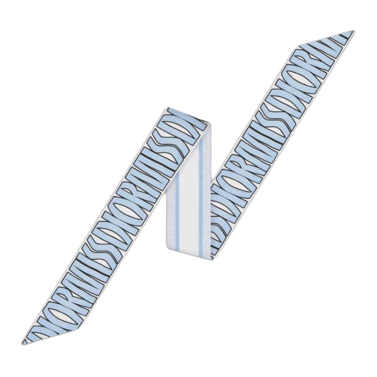 (Women) DIOR Mitzah Logo Silk Scarf for Women - Light Blue. 45MID106I615C512 圖 2