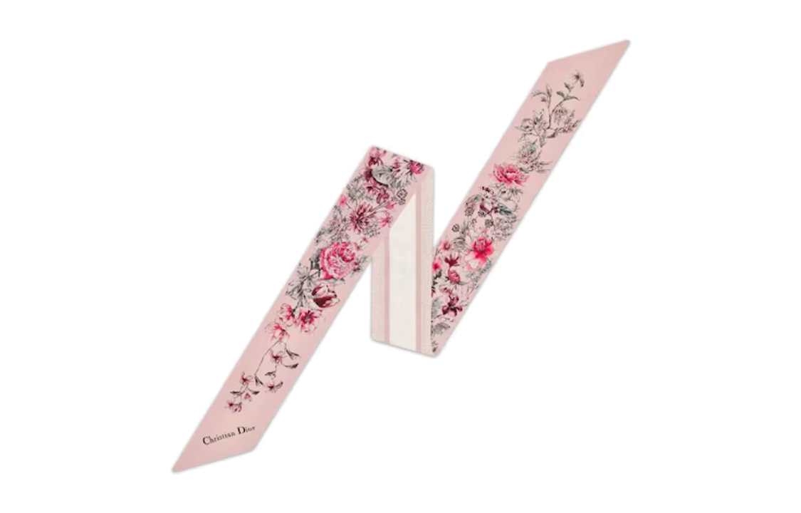 (Women) Dior Mitzah Pink Patterned Silk Scarf for Women. 24FCO106I606-C416 圖 2