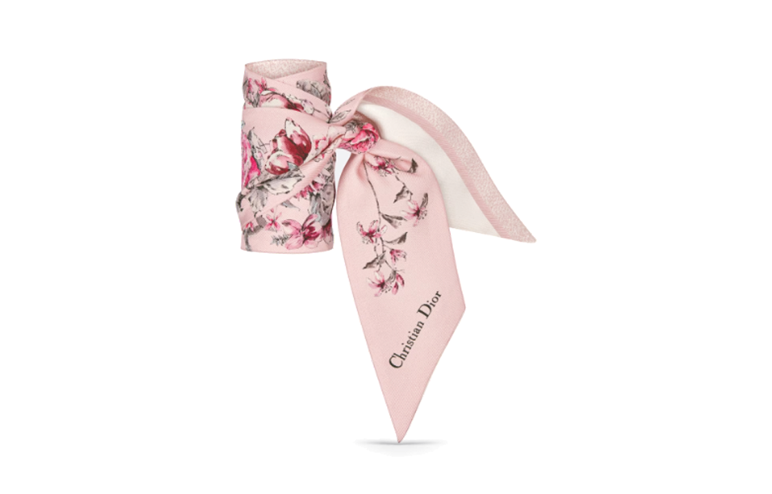 (Women) Dior Mitzah Pink Patterned Silk Scarf for Women. 24FCO106I606-C416 圖 4