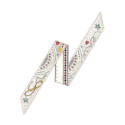 (Women) DIOR Mitzah Silk Scarf La Roue de la Fortune Tarot Print for Women. 76MTA106I635-C015
