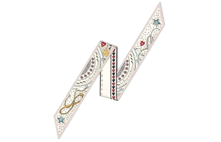(Women) DIOR Mitzah Silk Scarf La Roue de la Fortune Tarot Print for Women. 76MTA106I635-C015 圖 2