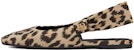 (W) Dior Mizza Balerina Cetakan Belang Leopard 'Coklat' KCB704LNY_S26U